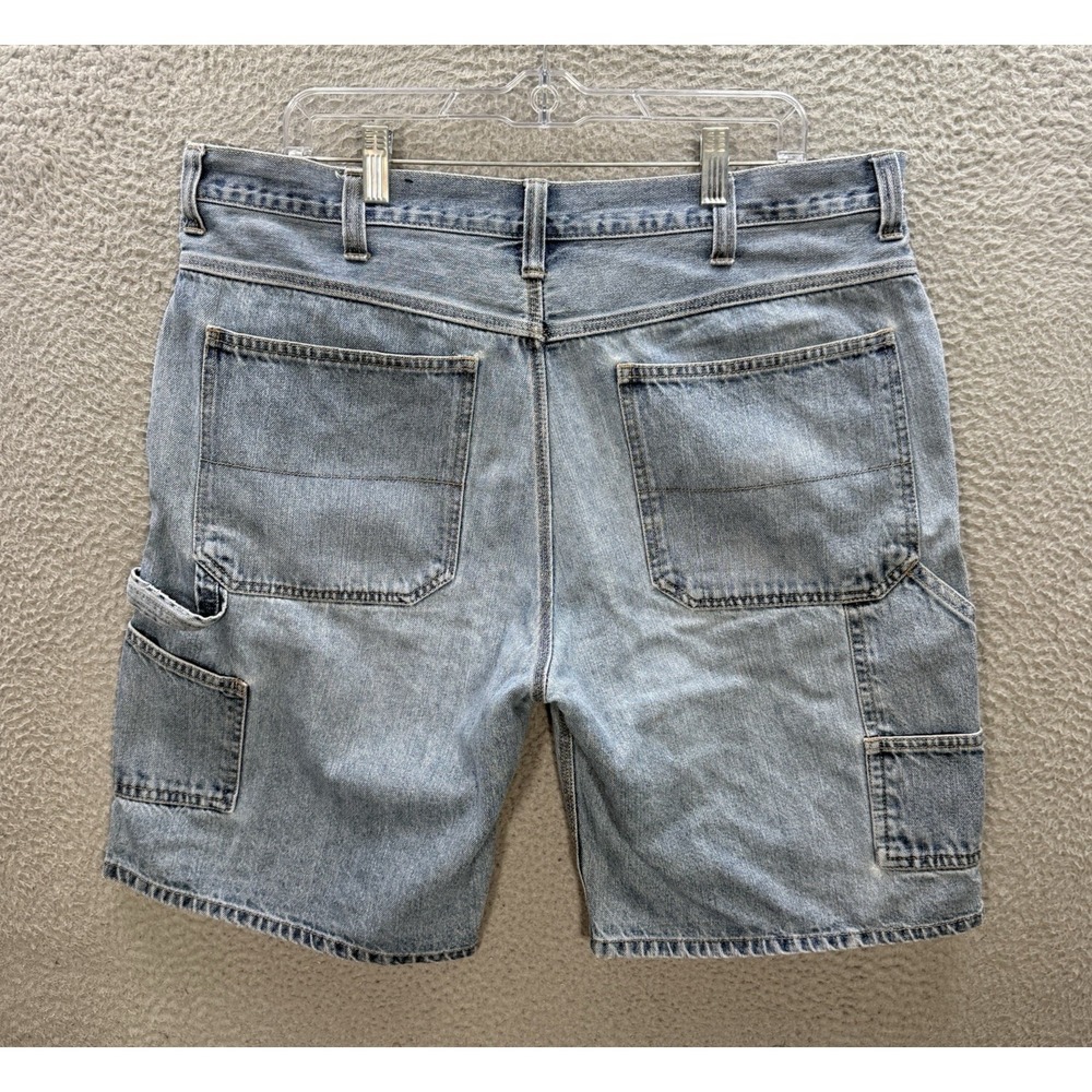 Vintage Faded Glory Shorts Mens 36 Blue‎ Denim Carpenter Jorts Baggy Grunge Y2K